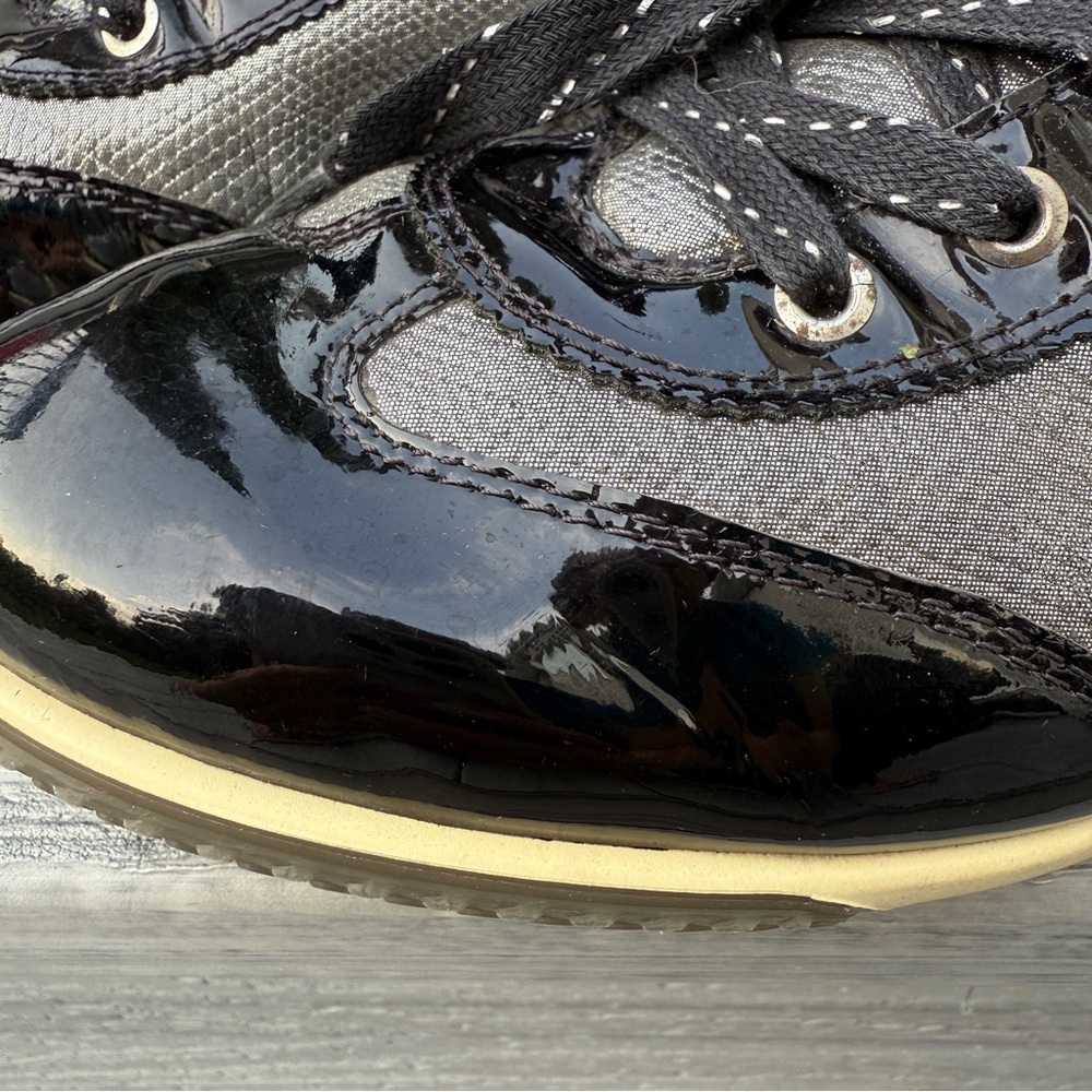 ECCO Hydromax Women’s Golf Shoes Size 39/ Black and Gray with Soft Cleats - Picture 5 of 16